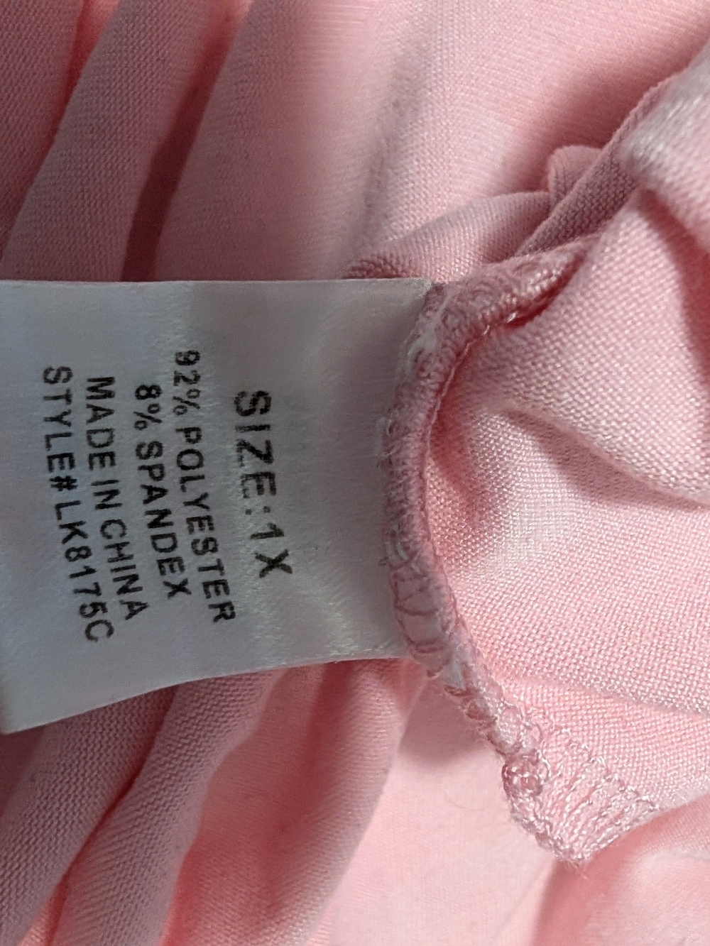 Fashion Nova Candy Cane Cutie PJ Sleep Shirt - Pink 1X (EUC) - Picture 8 of 8